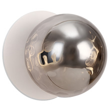 Lassie Molten Ripple Glass Warm White LED Outdoor Wall Light